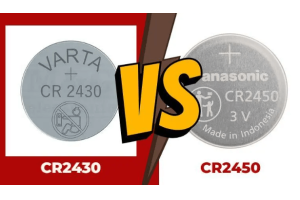 CR2430 vs CR2450 Batteri: størrelse, batteriegenskaber, applikationer