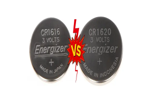 Sammenligning af møntcellebatterier: CR1616 versus CR1620