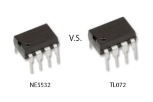 NE5532 og TL072: Hvad adskiller disse op-ampere?