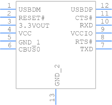 FT234XD-R Symbol