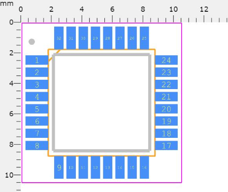 ATMEGA16U2 Footprint