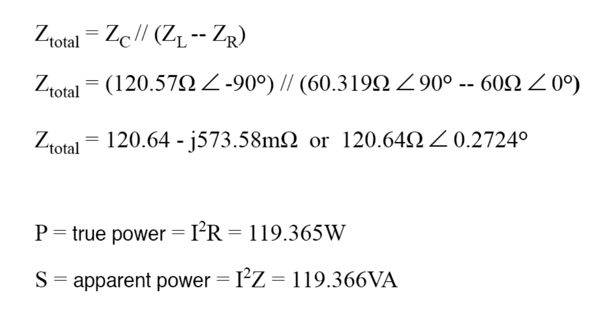Figure 2: Calculating Power Factor