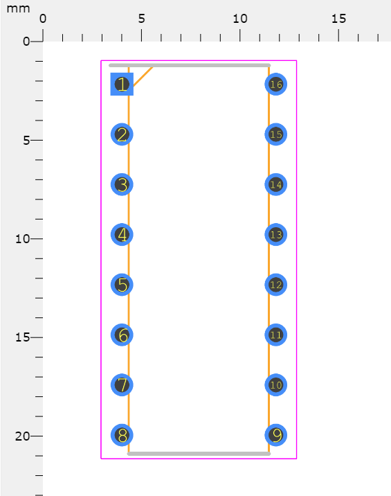 MCP3208 Footprint